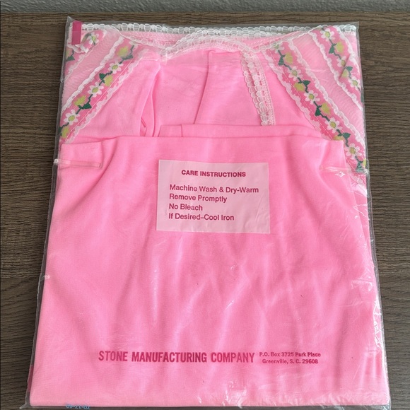Rare Vintage Stones wear Nightgown Pink Small - Picture 4 of 4